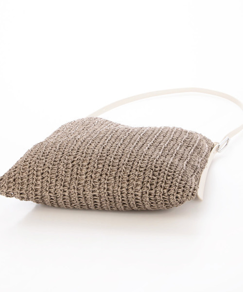 cache cache（カシュ カシュ）の「カシュカシュ cachecache / フリーハンドルクロッシェトート（かごバッグ・レディース・ブラック/グレー/キャメル・FREE）」の10枚目の写真