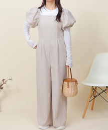 Esime（エシミー）の「パフスリーブ サロペット（つなぎ/オールインワン）」