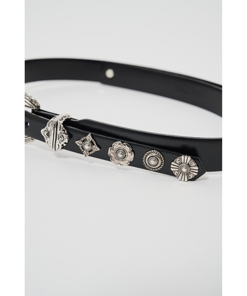 TOGA VIRILIS(トーガ ビリリース)のLeather belt color BLACKの