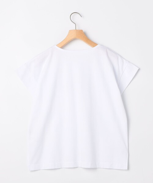 MICO COULIER（ミコクリエ）の「超長綿フロッキー×箔プリントTシャツ（Tシャツ/カットソー・レディース・ベージュ/オフホワイト/チャコールグレー・38）」の14枚目の写真