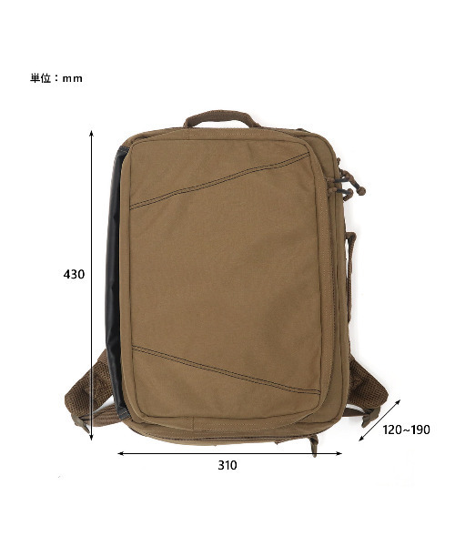 POST GENERAL(ポストジェネラル)の「ポストジェネラル POST GENERAL / キャリーオン バックパック(バックパック/リュック・レディース・ブラック/ブラウン・FREE)」の14枚目の写真