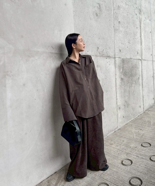 よそおい掲載 パラスパレス 大判チェック コーデュロイシャツブルゾン 3 日本製 よそおい掲載 パラスパレス 大判チェック コーデュロイシャツブルゾン