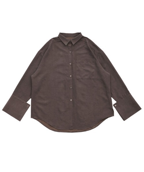 カフスデザインオーバーサイズシャツ（シャツ/ブラウス）｜select MOCA