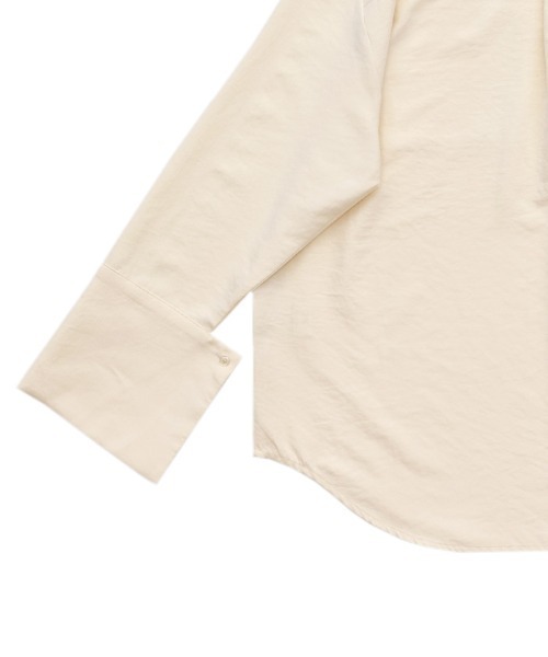 select MOCA by son（セレクトモカバイソン）の「カフスデザインオーバーサイズシャツ（シャツ/ブラウス・レディース・アイボリー/グレー/ブラウン・FREE）」の12枚目の写真