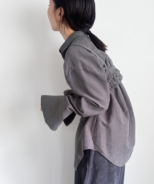 カフスデザインオーバーサイズシャツ（シャツ/ブラウス