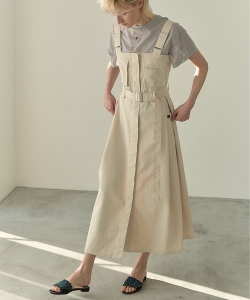 Muel Chic（ミュエルシック）の「Churchill onepiece チャーチルワンピース（ワンピース・レディース・カーキ系/ブラック/オフホワイト・MEDIUM）」の2枚目の写真