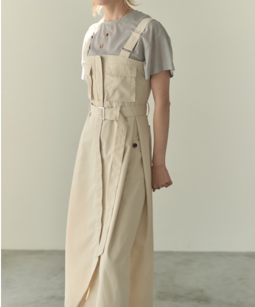 Muel Chic（ミュエルシック）の「Churchill onepiece チャーチルワンピース（ワンピース・レディース・カーキ系/ブラック/オフホワイト・MEDIUM）」の8枚目の写真