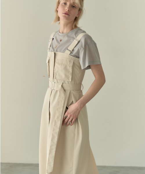 Muel Chic（ミュエルシック）の「Churchill onepiece チャーチルワンピース（ワンピース・レディース・カーキ系/ブラック/オフホワイト・MEDIUM）」の7枚目の写真