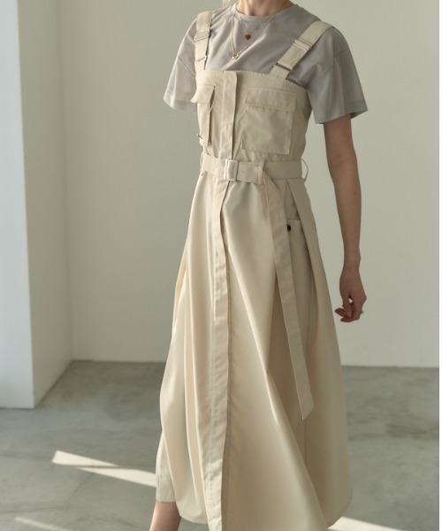 Muel Chic（ミュエルシック）の「Churchill onepiece チャーチルワンピース（ワンピース・レディース・カーキ系/ブラック/オフホワイト・MEDIUM）」の6枚目の写真