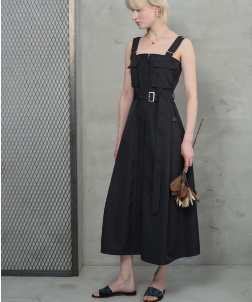 Muel Chic（ミュエルシック）の「Churchill onepiece チャーチルワンピース（ワンピース・レディース・カーキ系/ブラック/オフホワイト・MEDIUM）」の11枚目の写真
