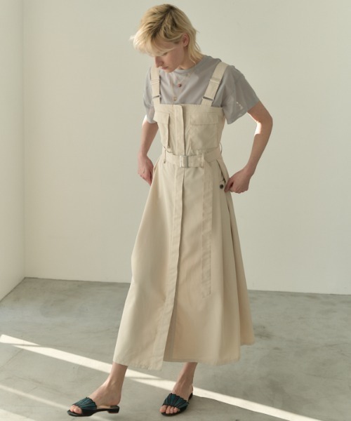 Muel Chic（ミュエルシック）の「Churchill onepiece チャーチルワンピース（ワンピース・レディース・カーキ系/ブラック/オフホワイト・MEDIUM）」の21枚目の写真