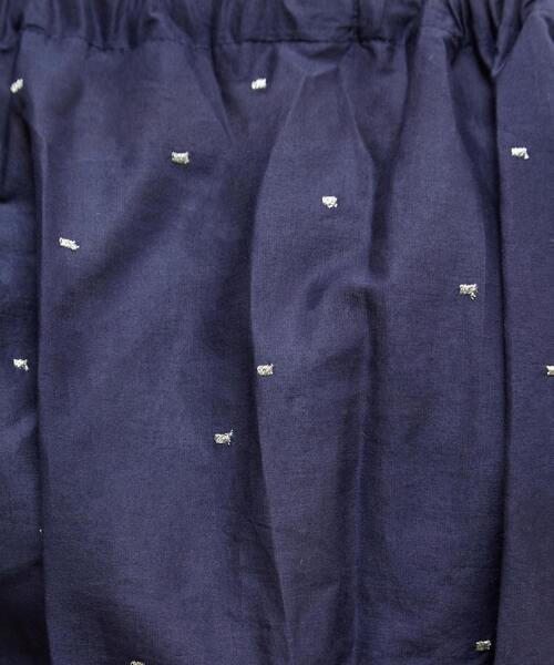 SOFFITTO(ソフィット)の「インド綿ドット刺繍ギャザーボレロブラウス(カーディガン/ボレロ・レディース・ネイビー/ブラウン/ブラック・FREE)」の6枚目の写真