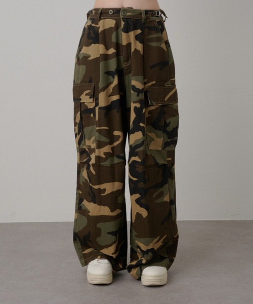 RAY CASSIN（レイカズン）の「タックカーゴパンツ（カーゴパンツ・レディース・ホワイト/グリーン系その他2・FREE）」の19枚目の写真