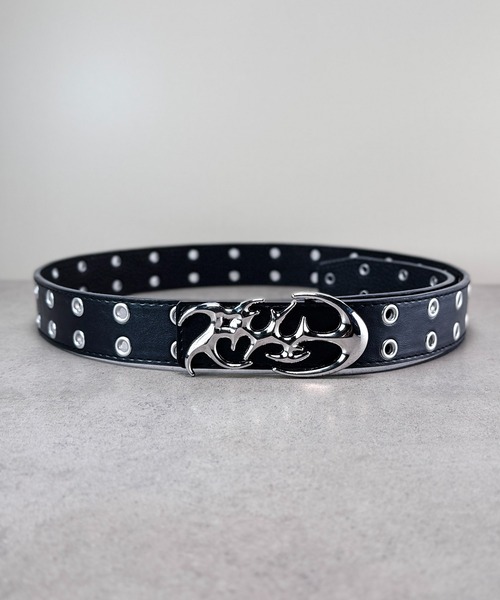 CALIFORNIA OUTFITTERS（カリフォルニア アウトフィッターズ）の「4D11 ダブルボタンホール デザインバックルベルト ブラック（ベルト・メンズ・ブラック・ONESIZE）」の3枚目の写真