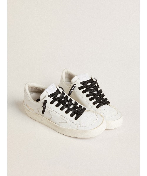 GOLDEN GOOSE（ゴールデングース）の「シューレース GOLDEN GOOSEロゴ（ブラック）（シューズ小物/雑貨・レディース・ブラック・130/110）」の3枚目の写真