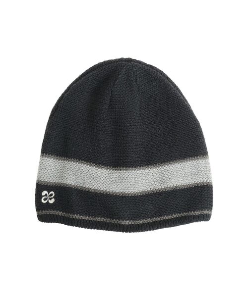 EMODA（エモダ）の「リバーシブルラインビーニー（ニットキャップ/ビーニー・レディース・グレー/ネイビー・FREE）」の2枚目の写真