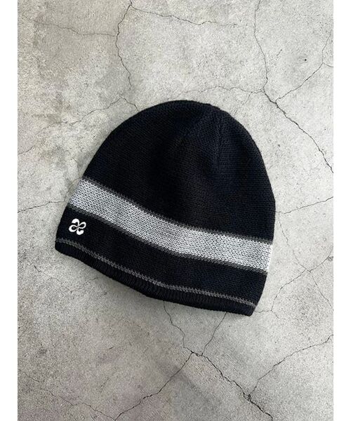 EMODA（エモダ）の「リバーシブルラインビーニー（ニットキャップ/ビーニー・レディース・グレー/ネイビー・FREE）」の5枚目の写真