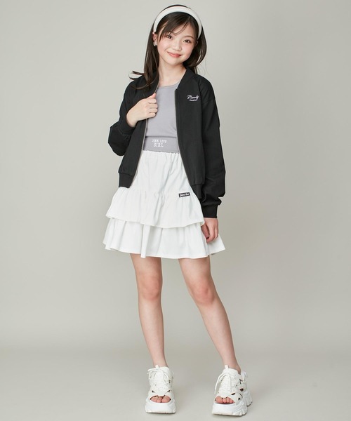 新品未使用 LOVE GIVES LOVE ecru ミリタリーブルゾン セール】【はっ水加工・セットアップ可】肩ZIPショート丈タフタ