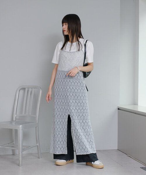 Kastane(カスタネ)の「*【WEB限定/前後2WAY/リバーシブル】レースフラワーキャミワンピース(ワンピース・レディース・ホワイト・FREE)」の19枚目の写真