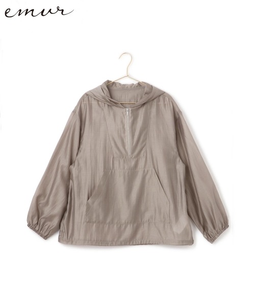 emur/エミュール】エアリーローンアノラックパーカー（ブルゾン