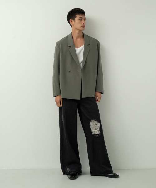 Blank Product.（ブランクプロダクト）の「5function Tailored jacket（テーラードジャケット・メンズ・ブラック/カーキ・M/L）」の12枚目の写真