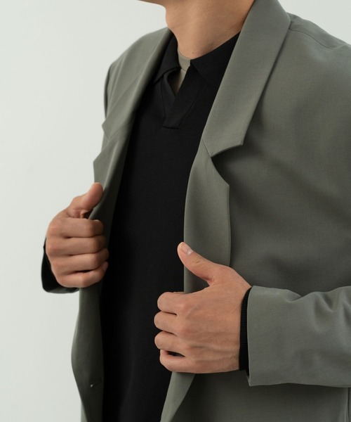 Blank Product.（ブランクプロダクト）の「5function Tailored jacket（テーラードジャケット・メンズ・ブラック/カーキ・M/L）」の9枚目の写真