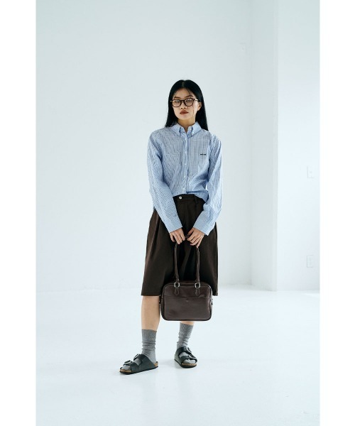 marjour（マージュール）の「BLUE CHECK SHIRTS（シャツ/ブラウス・レディース・ブルー/ライトブルー・MEDIUM）」の14枚目の写真