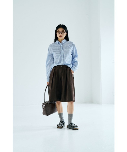 marjour（マージュール）の「BLUE CHECK SHIRTS（シャツ/ブラウス・レディース・ブルー/ライトブルー・MEDIUM）」の15枚目の写真