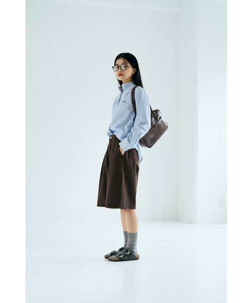 marjour（マージュール）の「BLUE CHECK SHIRTS（シャツ/ブラウス・レディース・ブルー/ライトブルー・MEDIUM）」の17枚目の写真