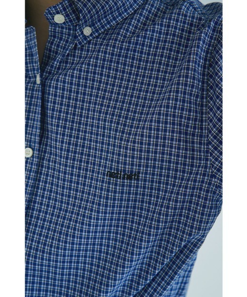 marjour（マージュール）の「BLUE CHECK SHIRTS（シャツ/ブラウス・レディース・ブルー/ライトブルー・MEDIUM）」の3枚目の写真