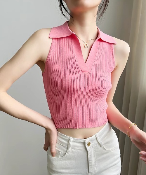 Polonit tops / noseline knit — поло‑топ
