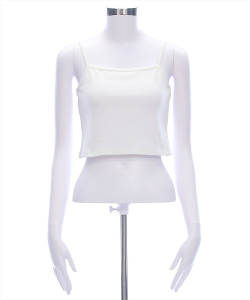 clear（クリア）の「ドロストリボンレース半袖トップス&キャミセット[韓国ファッション 大人 細見え]（Tシャツ/カットソー・レディース・オフホワイト/ブラック・F）」の15枚目の写真