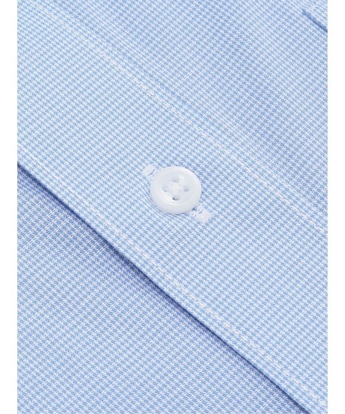 TAKA-Q(タカキュー)の「形態安定 吸水速乾 綿混 スタンダードフィット カッタウェイ 半袖 ビジネス ドレス ワイシャツ メンズ(ビジネスシャツ・メンズ・サックスブルー・S/MEDIUM/LARGE/X-LARGE/3L)」の4枚目の写真