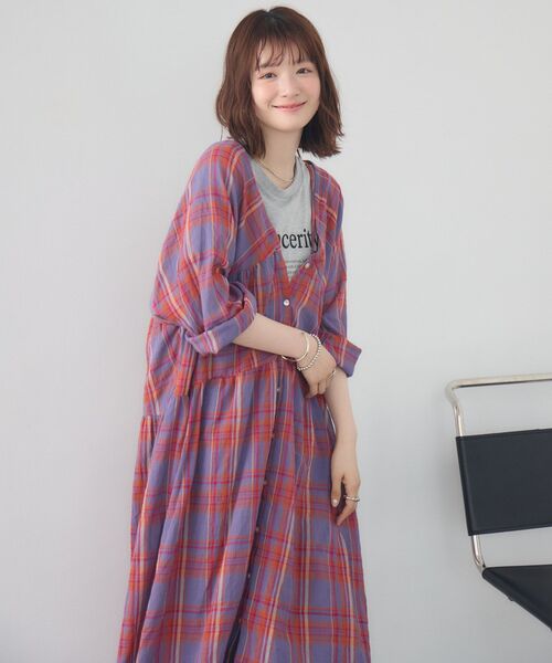 セール】【WEB限定】マルチWAYチェックワンピース（ワンピース