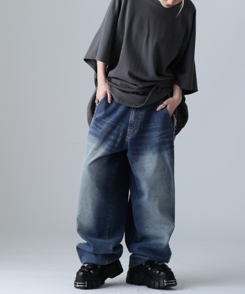 SIS（エスアイエス）の「SIS/エスアイエス/フリンジデニム（デニムパンツ・レディース・ブラック/ブルー・MEDIUM/LARGE）」の19枚目の写真