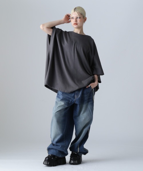SIS（エスアイエス）の「SIS/エスアイエス/フリンジデニム（デニムパンツ・レディース・ブラック/ブルー・MEDIUM/LARGE）」の13枚目の写真