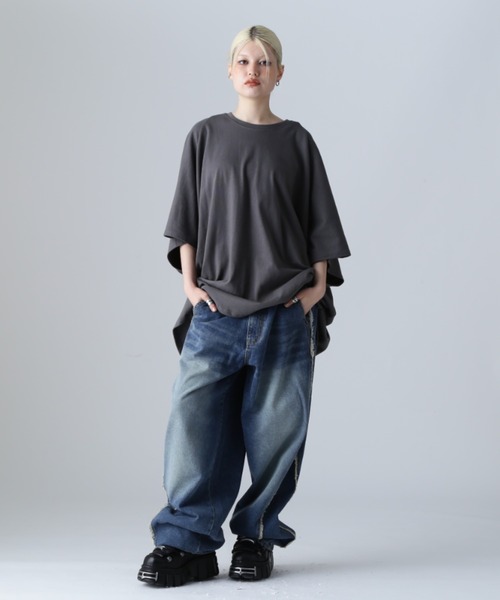 SIS（エスアイエス）の「SIS/エスアイエス/フリンジデニム（デニムパンツ・レディース・ブラック/ブルー・MEDIUM/LARGE）」の7枚目の写真