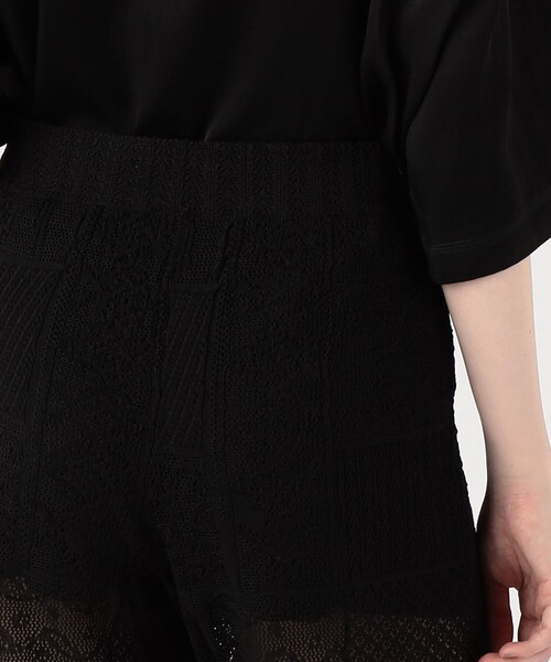 DES PRES(デ・プレ)の「アイレットレース セミワイドパンツ(その他パンツ・レディース・ブラック・FREE)」の7枚目の写真