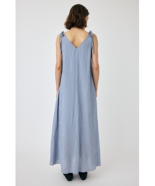 MOUSSY（マウジー）の「SHEER GINGHAM キャミドレス（ワンピース・レディース・ブラック/ライトブルー/ホワイト・1/2）」の10枚目の写真