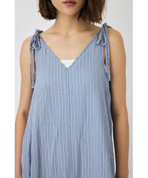 MOUSSY（マウジー）の「SHEER GINGHAM キャミドレス（ワンピース・レディース・ブラック/ライトブルー/ホワイト・1/2）」の11枚目の写真