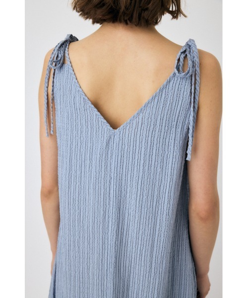 MOUSSY（マウジー）の「SHEER GINGHAM キャミドレス（ワンピース・レディース・ブラック/ライトブルー/ホワイト・1/2）」の12枚目の写真