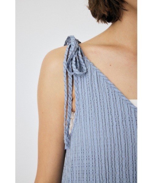 MOUSSY（マウジー）の「SHEER GINGHAM キャミドレス（ワンピース・レディース・ブラック/ライトブルー/ホワイト・1/2）」の13枚目の写真