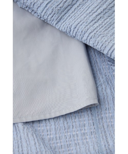 MOUSSY（マウジー）の「SHEER GINGHAM キャミドレス（ワンピース・レディース・ブラック/ライトブルー/ホワイト・1/2）」の18枚目の写真