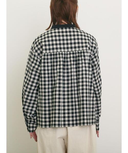 Samansa Mos2（サマンサ モスモス）の「【MAISON KAYSER】クレリック刺繍シャツ（シャツ/ブラウス・レディース・ブルー/ブラック・F）」の5枚目の写真