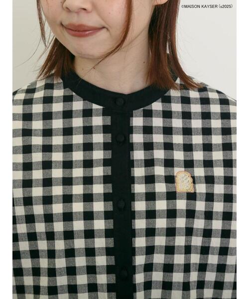 Samansa Mos2（サマンサ モスモス）の「【MAISON KAYSER】クレリック刺繍シャツ（シャツ/ブラウス・レディース・ブルー/ブラック・F）」の7枚目の写真