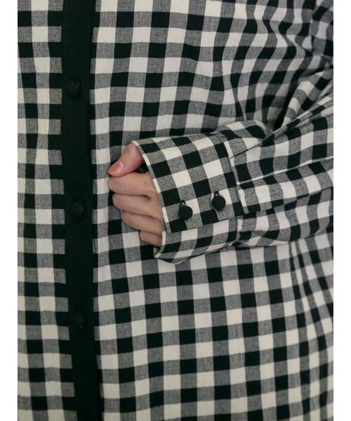 Samansa Mos2（サマンサ モスモス）の「【MAISON KAYSER】クレリック刺繍シャツ（シャツ/ブラウス・レディース・ブルー/ブラック・F）」の9枚目の写真