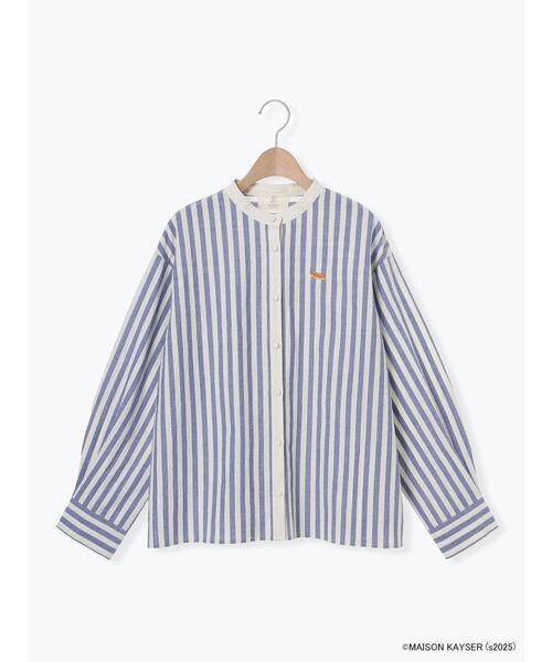 Samansa Mos2（サマンサ モスモス）の「【MAISON KAYSER】クレリック刺繍シャツ（シャツ/ブラウス・レディース・ブルー/ブラック・F）」の12枚目の写真