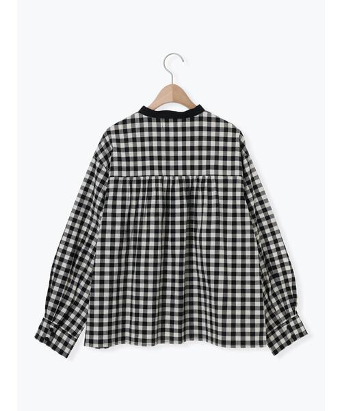 Samansa Mos2（サマンサ モスモス）の「【MAISON KAYSER】クレリック刺繍シャツ（シャツ/ブラウス・レディース・ブルー/ブラック・F）」の14枚目の写真