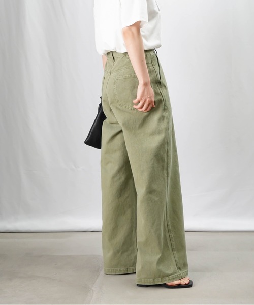 LUCA/LADY LUCK LUCA（ルカ/レディラックルカ）の「LC/LLL ハイウエストワイドパンツ/ハイウエストデニムパンツ（デニムパンツ・レディース・インディゴブルー/カーキ/サックスブルー・FREE）」の19枚目の写真