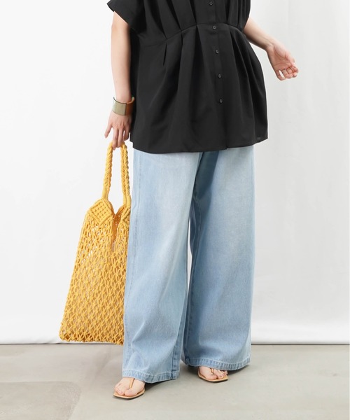 LUCA LADY LUCK LUCAワイドパンツ LADY LUCK LUCA パンツ LC/LLL タックワイドパンツ レディース